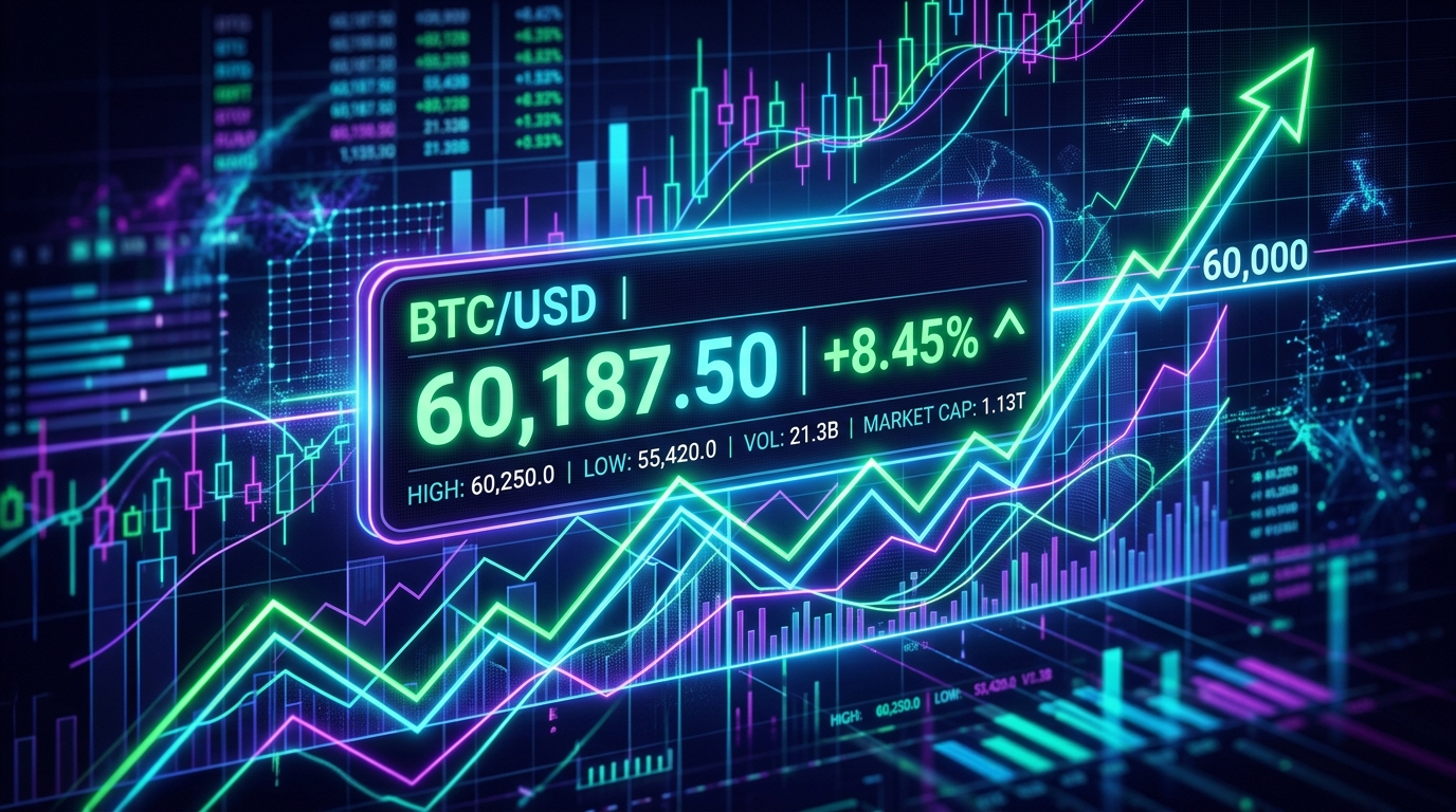 Bitcoin Tops $60K as Ether, Solana, Dogecoin Rise