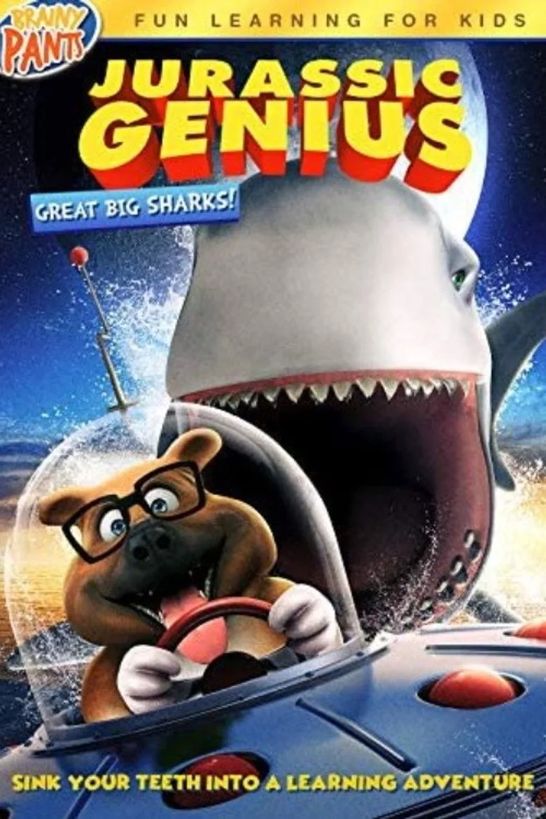 Promotional still for Jurassic Sharks Shark Week special showing prehistoric sharks reconstruction