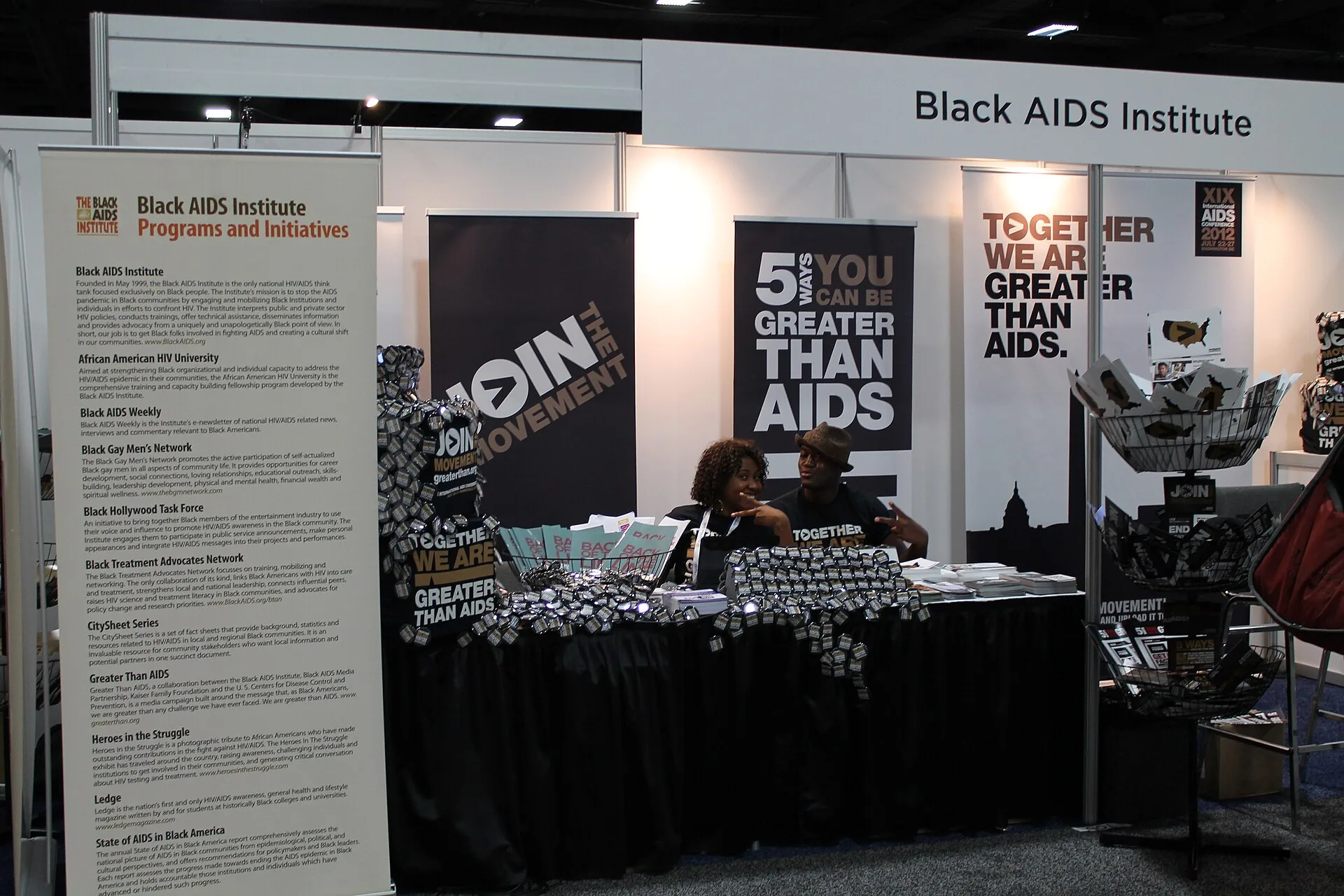 Conference hall discussing new HIV treatment options amid U.S. funding cuts