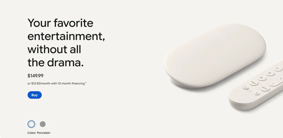 Google TV Streamer price increase