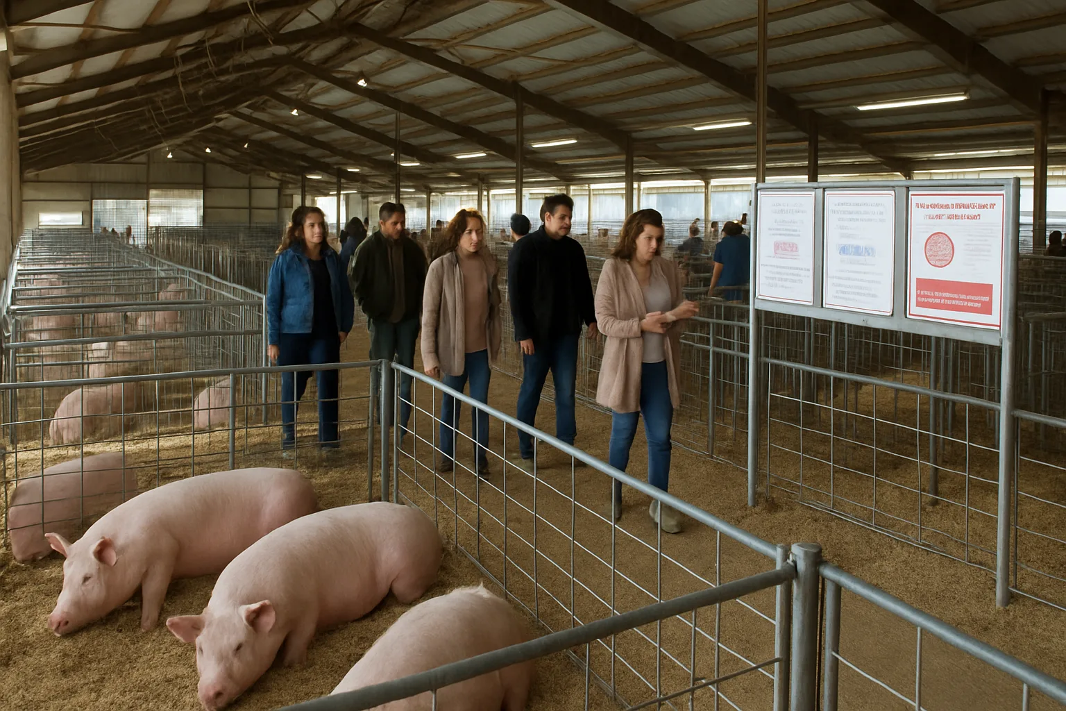 Michigan swine flu precautions at Kent County Youth Fair pig barn