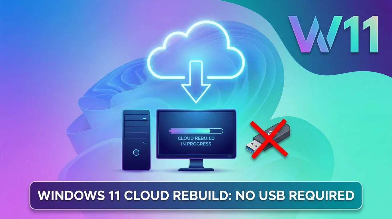 Windows 11's New Cloud Rebuild Reinstalls Your PC From the Cloud, No USB Required