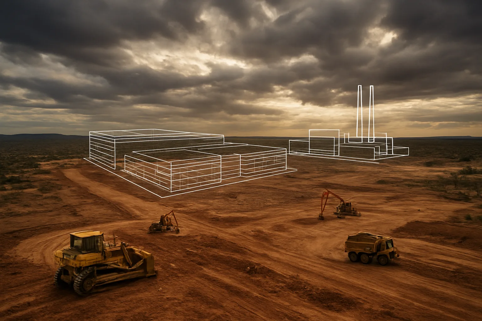 Beetaloo data center site in Northern Territory with planned campuses and gas power generation