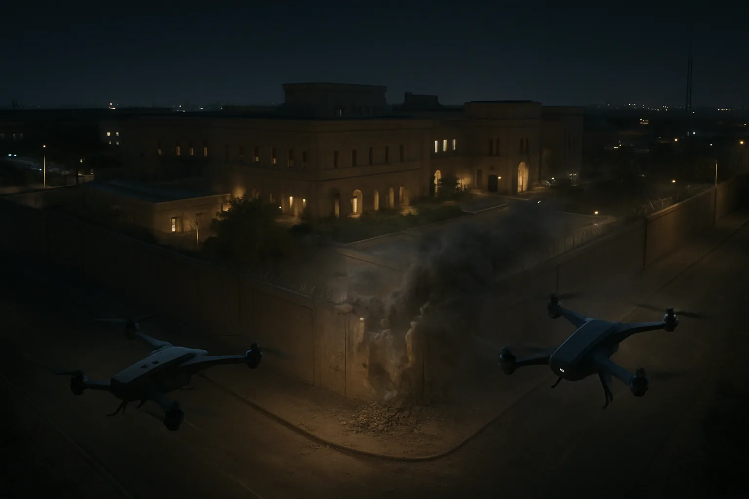 Riyadh embassy compound targeted by Iran drone attacks on CIA facilities
