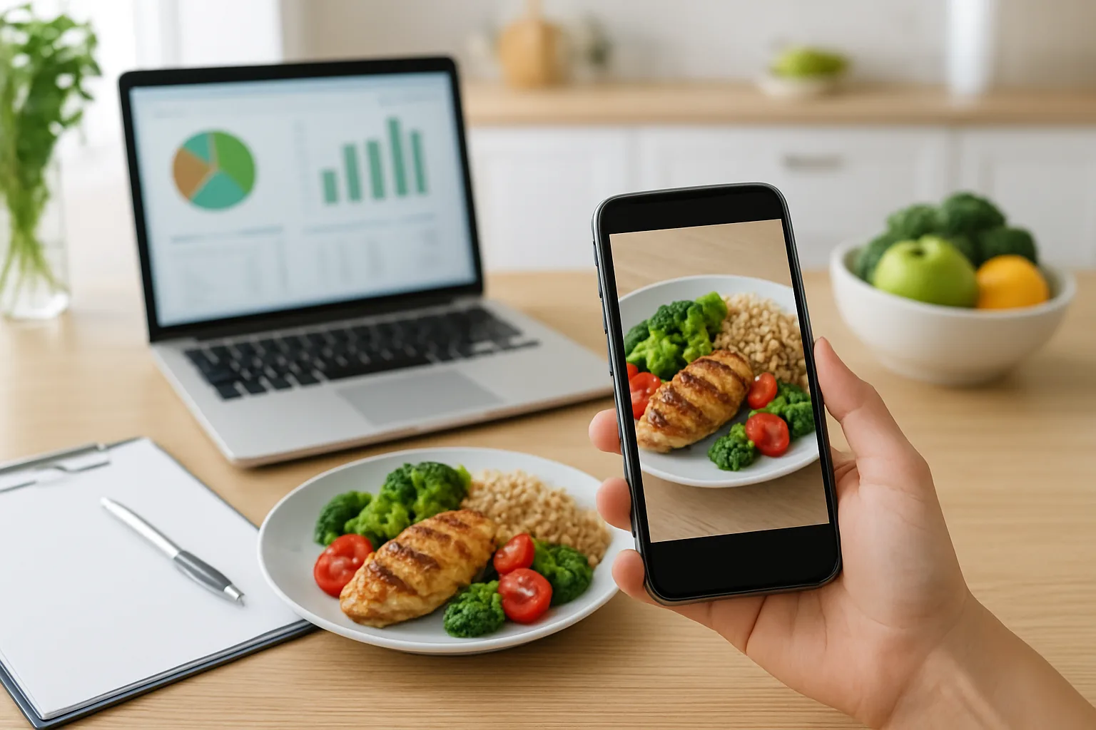 AI-driven food and nutrition systems using phone-based meal photo analysis