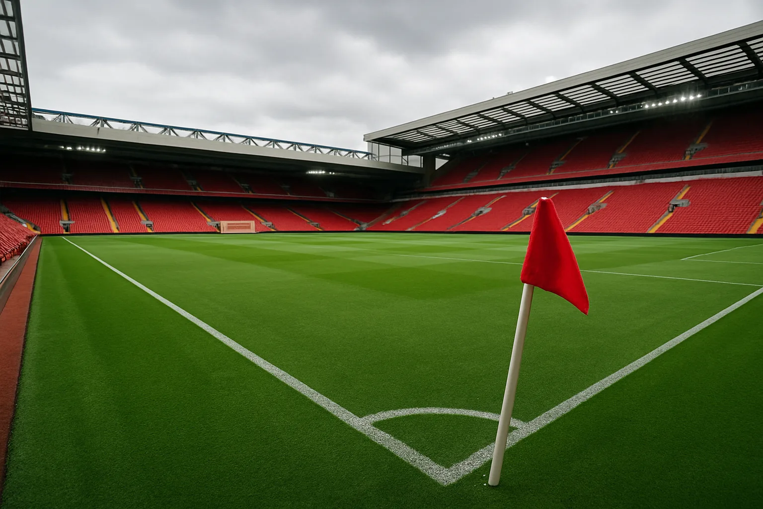 Premier League stadium view as Ronald Araújo prepares for Liverpool loan move